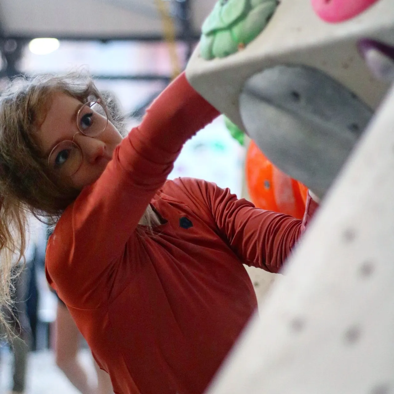 Detailed view of Blokfest bouldering competition